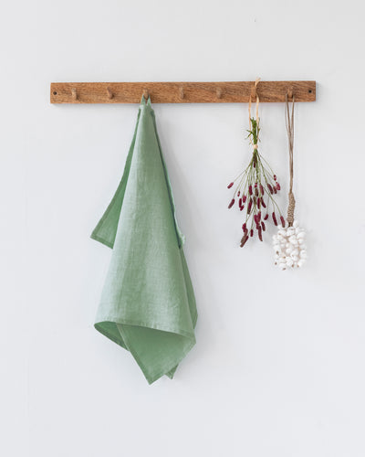 Linen tea towel in Matcha green - MagicLinen