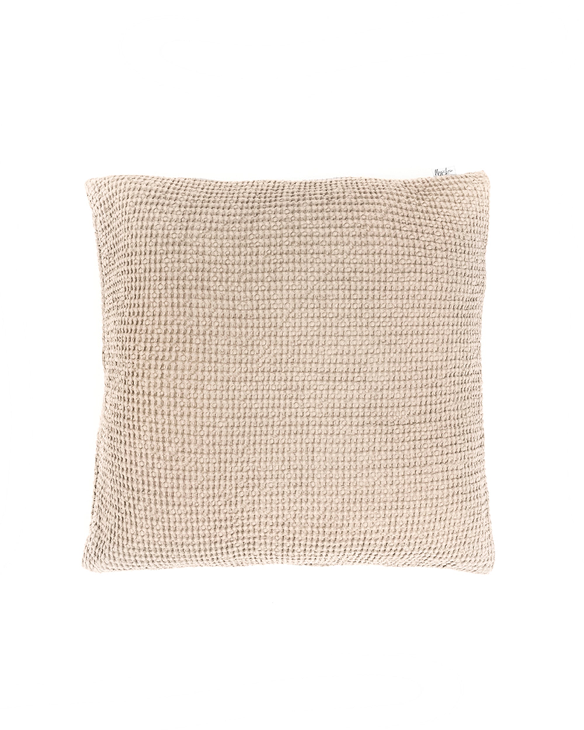 Neutral Organic Cotton Waffle Cushion Cover in Cream With Linen Cotton  Oatmeal Back/natural/minimal/modern/contemporary/farmhouse Pillow 