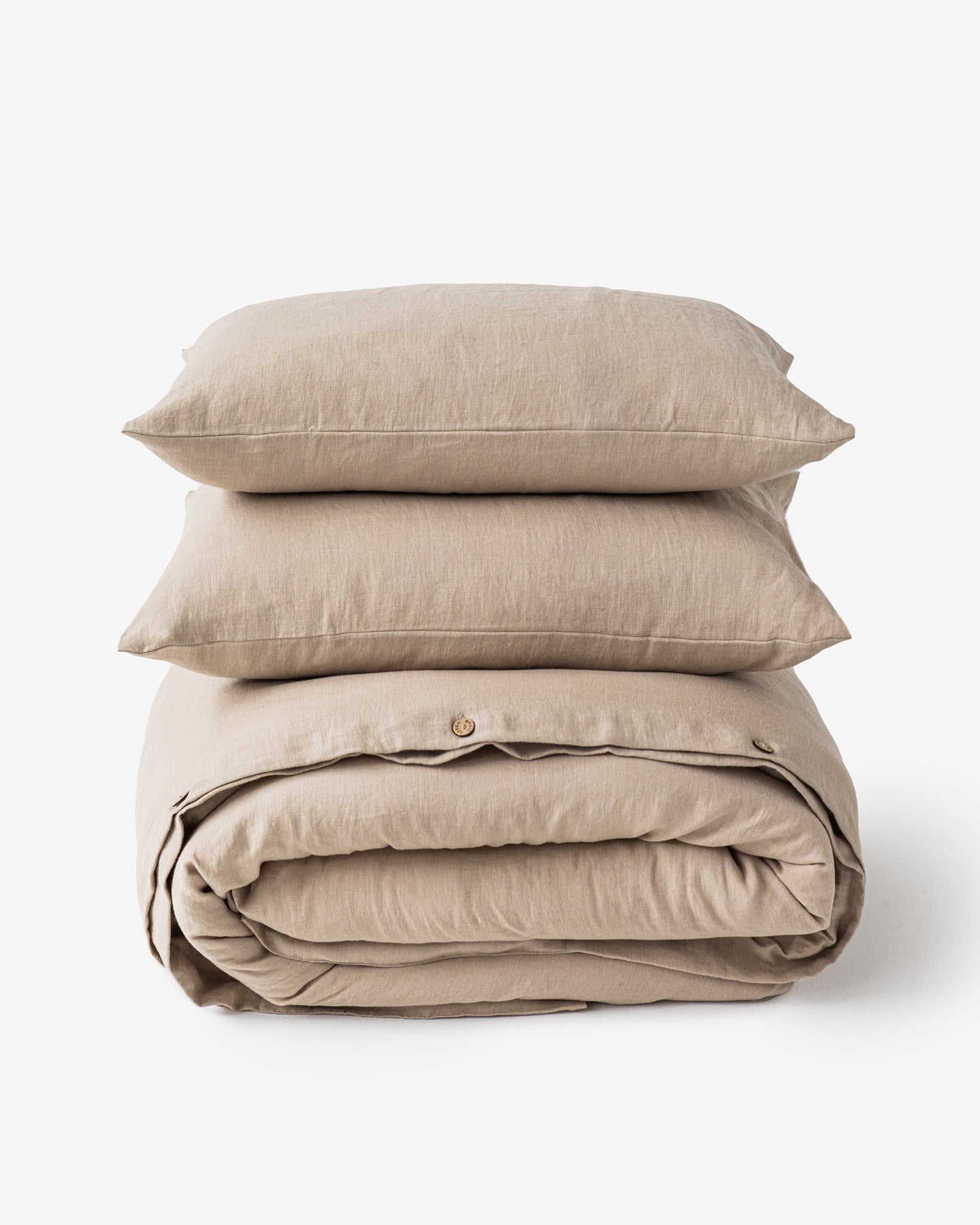Natural linen duvet cover set (3 pcs) - MagicLinen