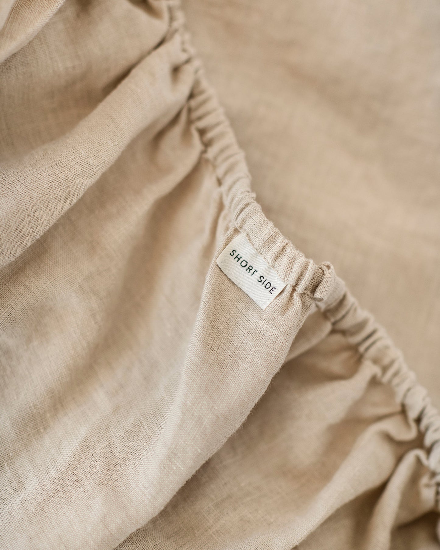 Natural linen fitted sheet - MagicLinen