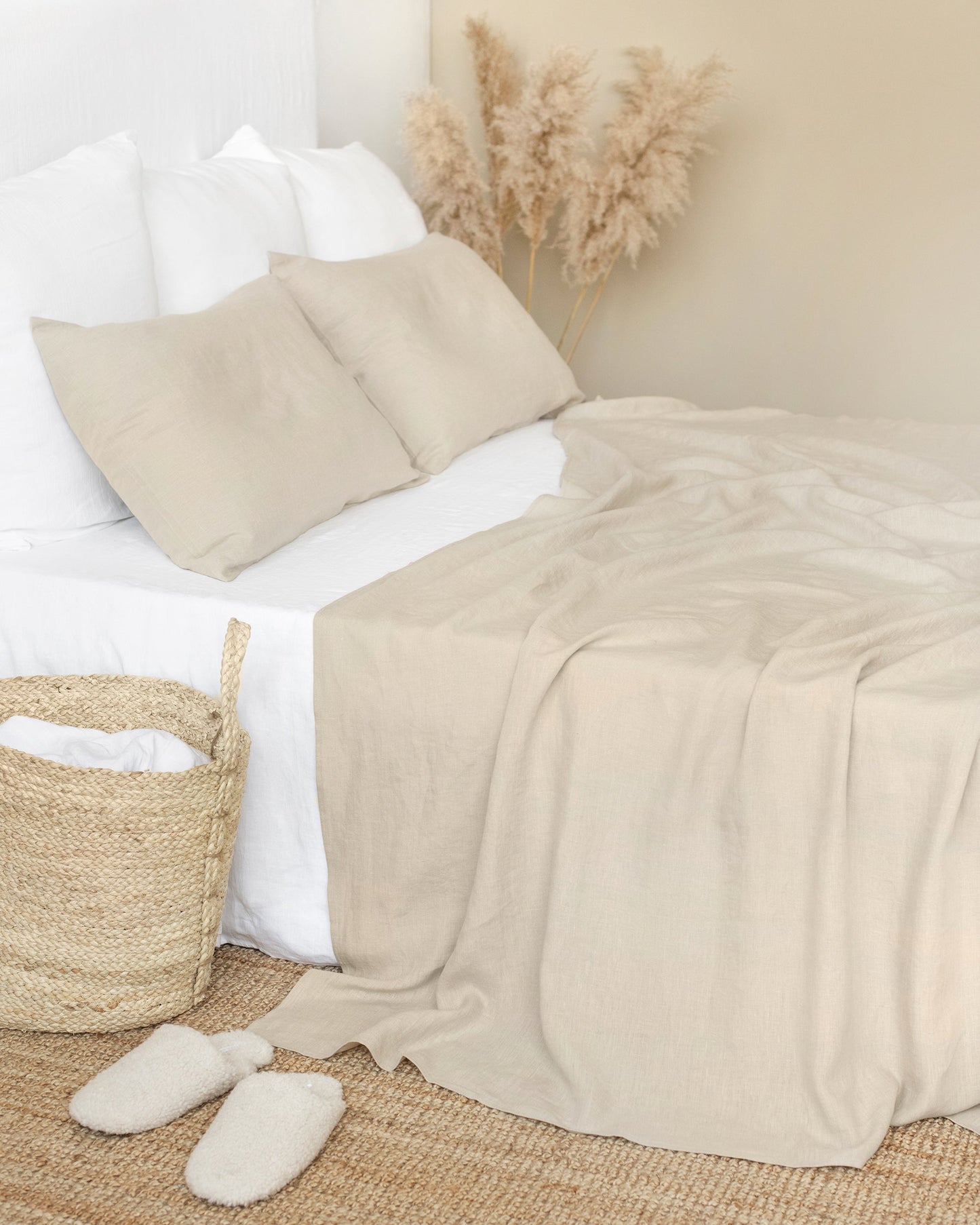 Custom size Natural linen pillowcase - MagicLinen