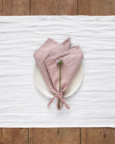 Woodrose linen napkin set of 2 - MagicLinen