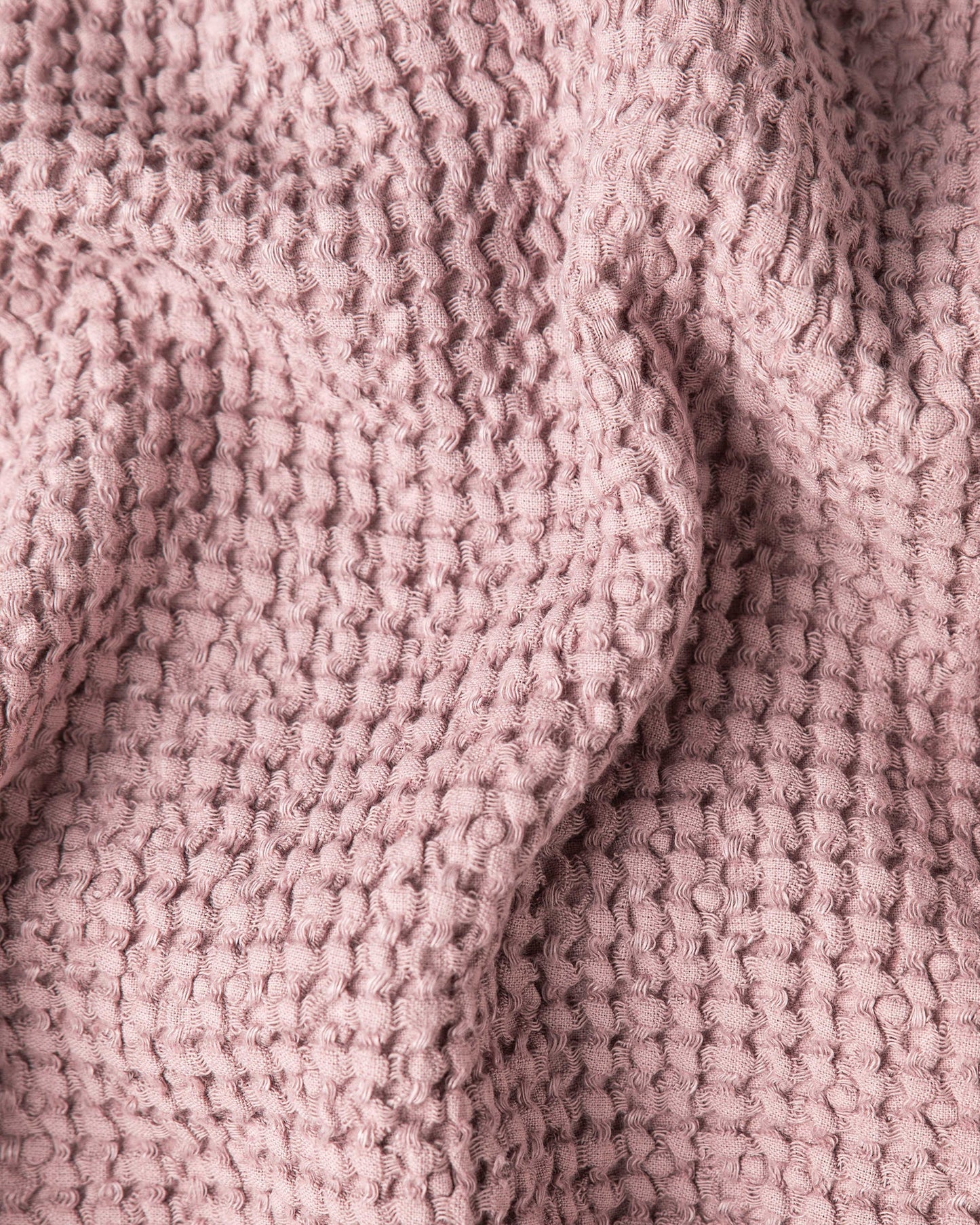 Waffle baby blanket in Woodrose - MagicLinen