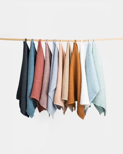 Waffle Kitchen Towel in Cinnamon - MagicLinen