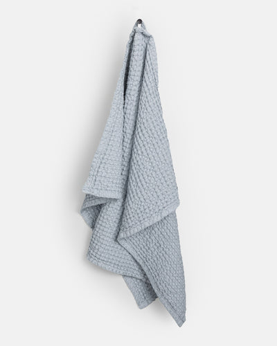 Waffle Kitchen Towel in Light gray - MagicLinen