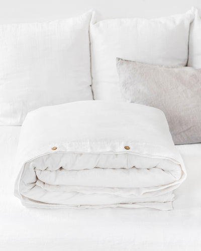 White linen duvet cover - MagicLinen