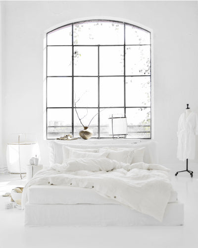 White linen sheet set (4 pcs) - MagicLinen