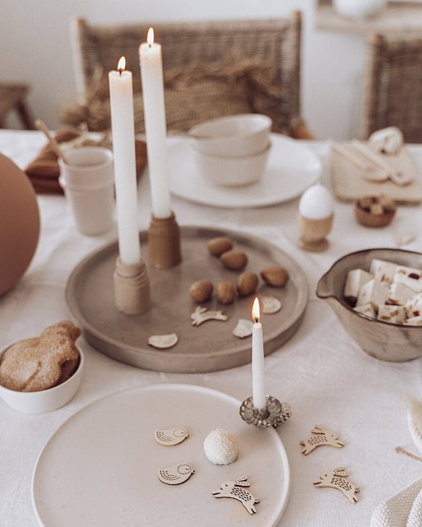 Custom size White linen tablecloth - MagicLinen