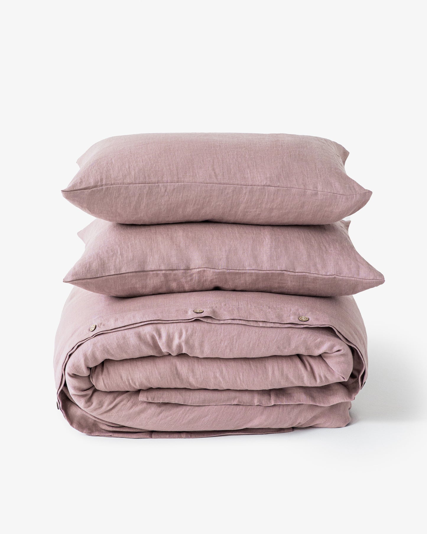 Woodrose linen duvet cover set (3 pcs) - MagicLinen