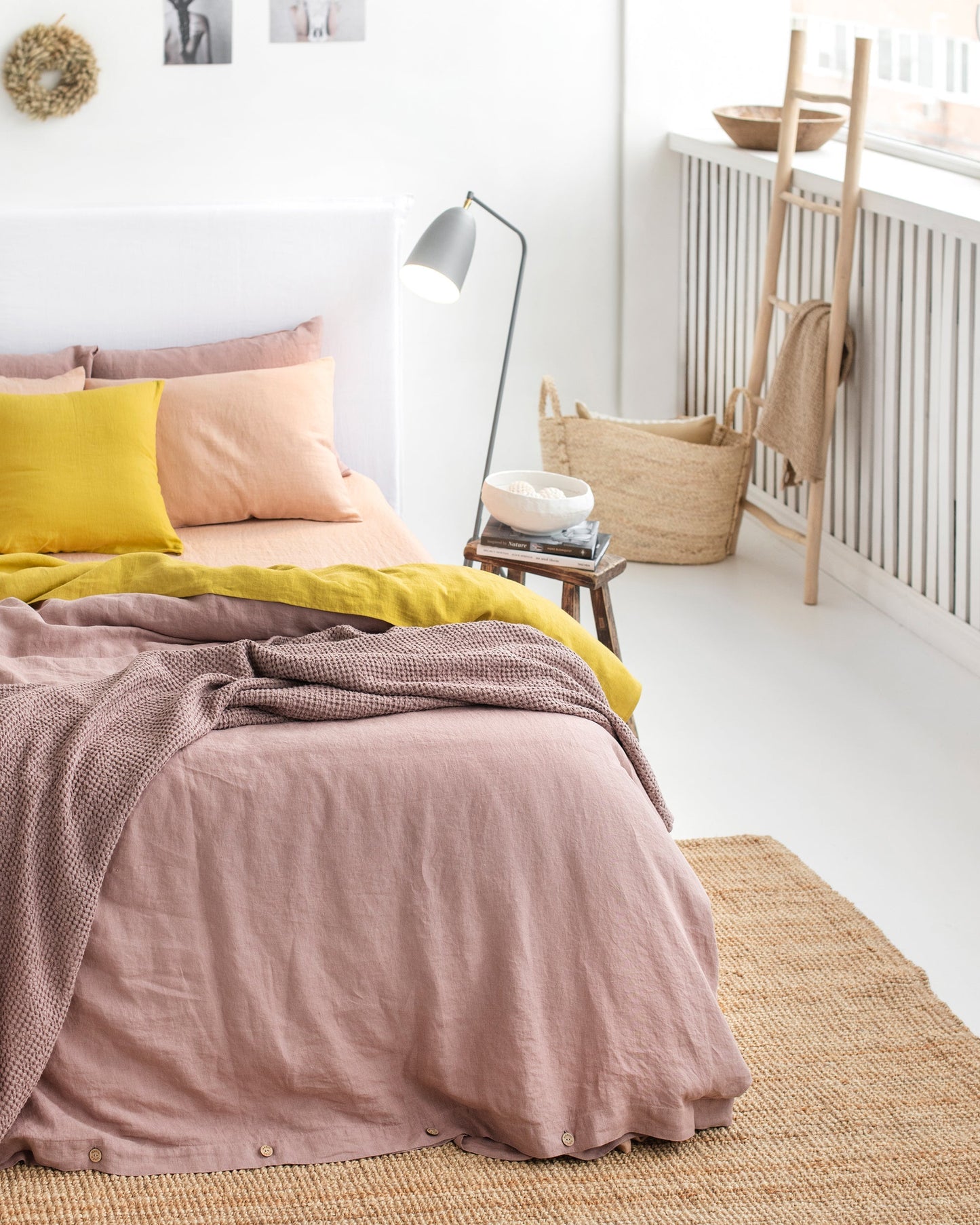 Custom size Woodrose linen pillowcase - MagicLinen