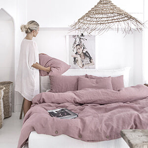 His &amp; Hers Linen Bedding: Valentine's Day Gift Ideas