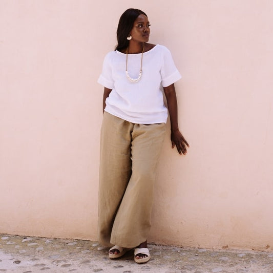 How to wear linen pants to work?