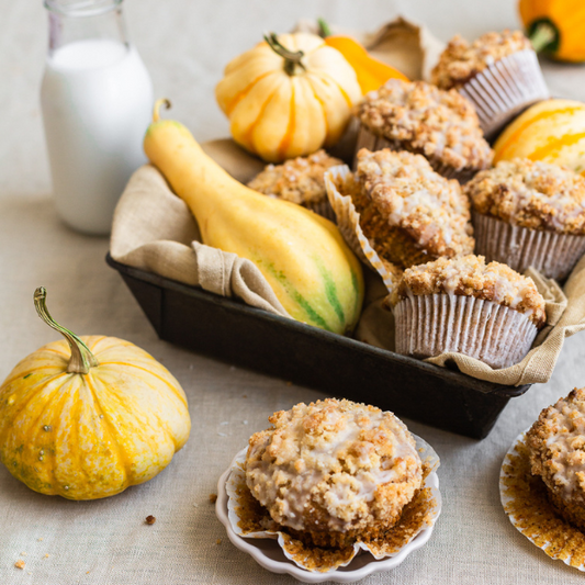 Vegan Pumpkin Muffins for your Thanksgiving Table with Plantastic Blondie
