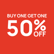 Buy One, Get One 50% Off