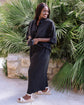 Culotte Linen Pants - Black main image 0