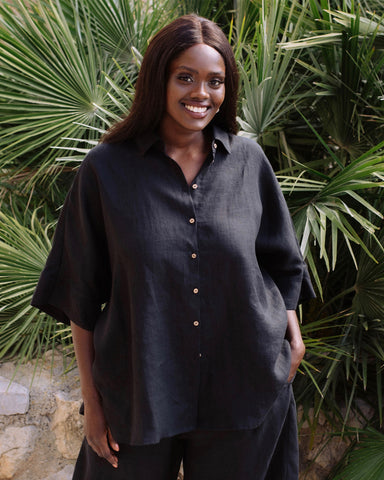 CABRERA-linen-shirt-in-black-