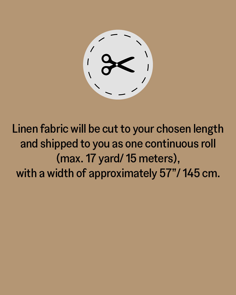 Medium weight cut-to-size linen fabric (1.09 yard / 1 meter)