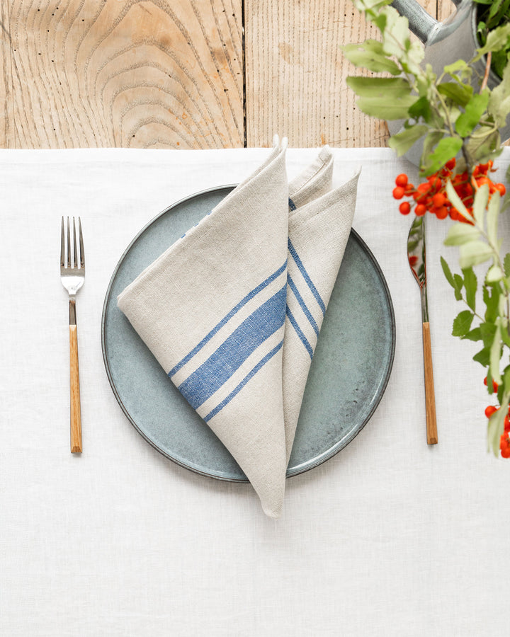 French style linen napkin set of 2