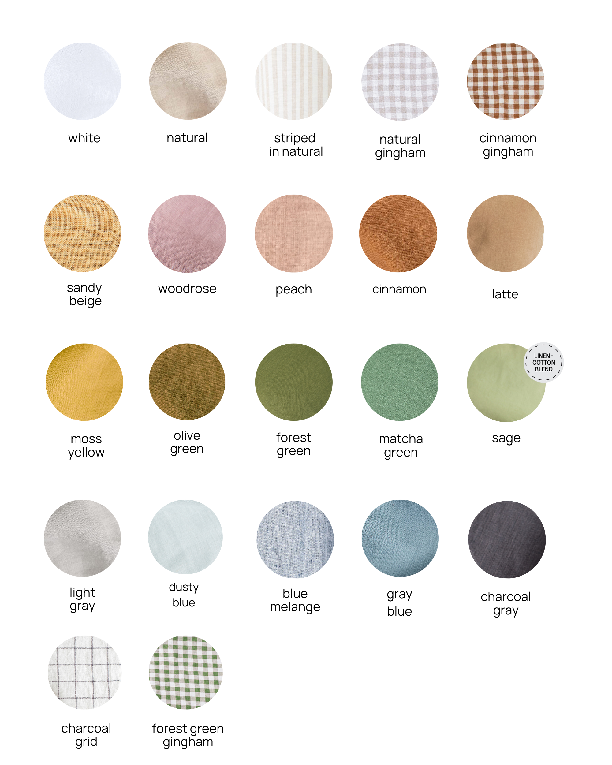 Linen Fabric Remnants in various colors & sizes (2.2 lbs/ 1kg) | MagicLinen