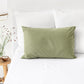 Sage linen-cotton pillowcase - MagicLinen