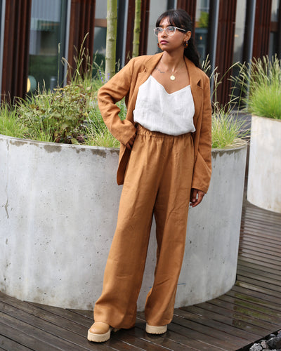 Women's linen blazer PLACID in various colors - MagicLinen