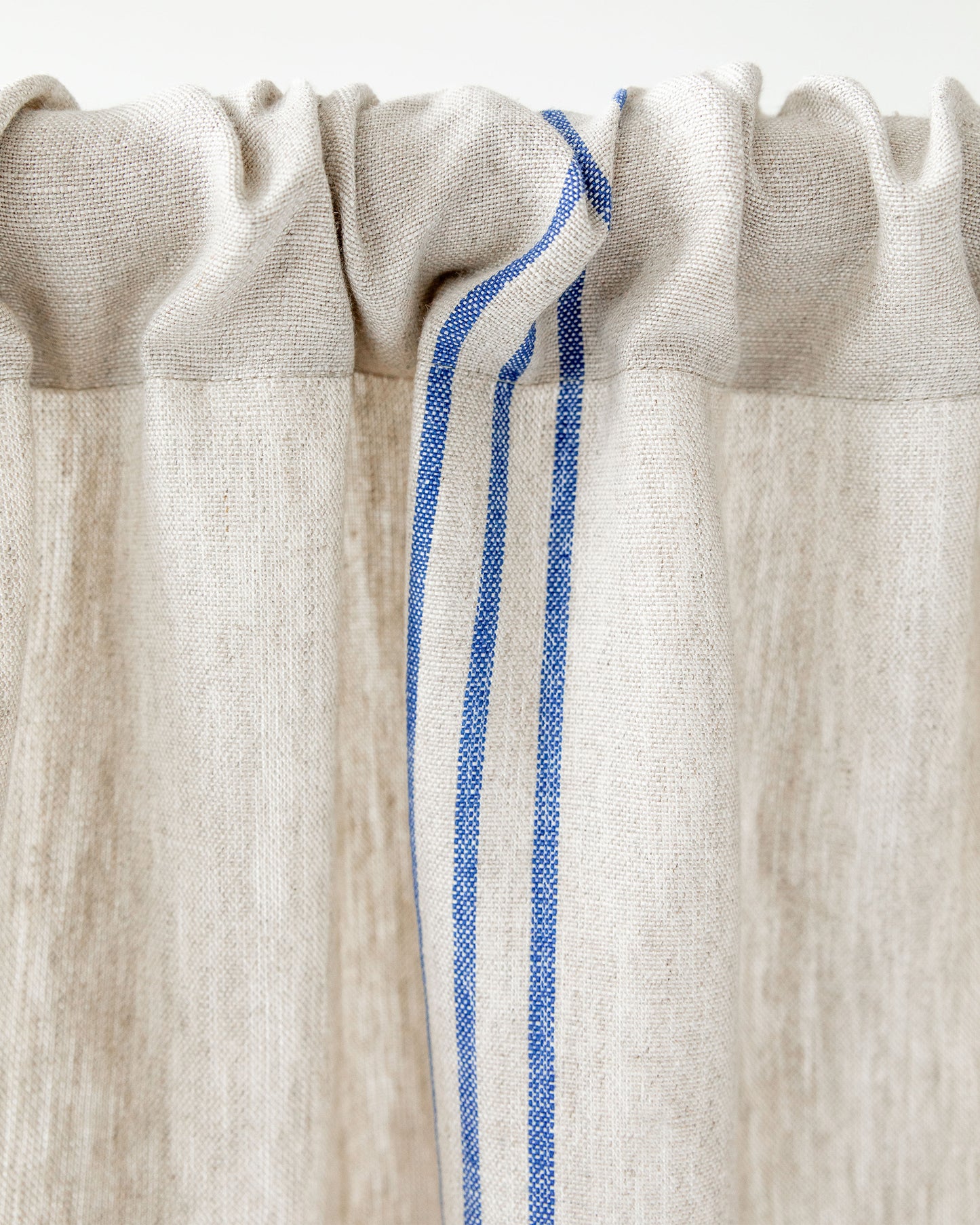 Rod Pocket Linen Curtain Panel in French Style | Magiclinen