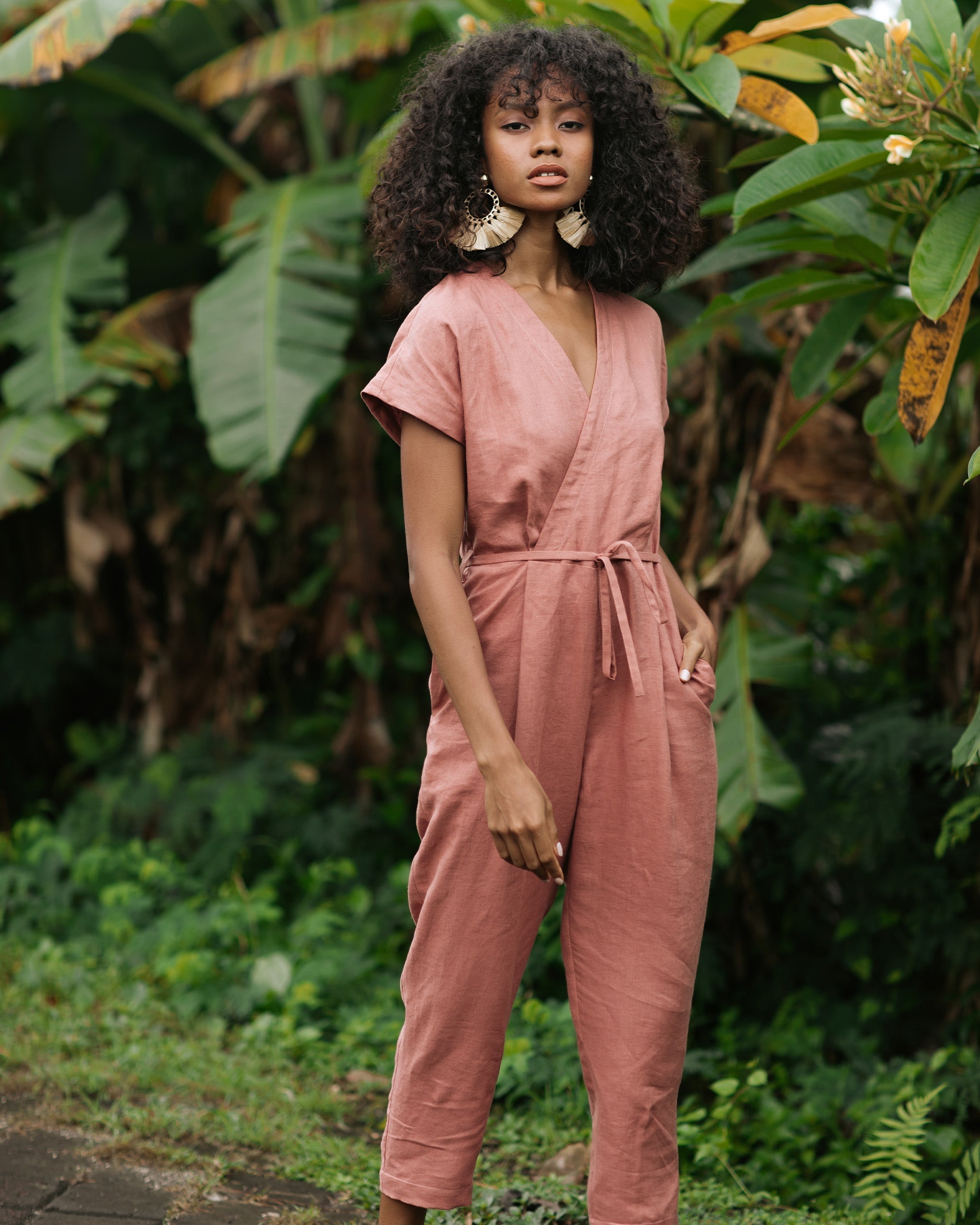 Buy linen sales jumpsuit