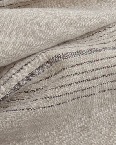 Linen kimono robe in Artisan stripe