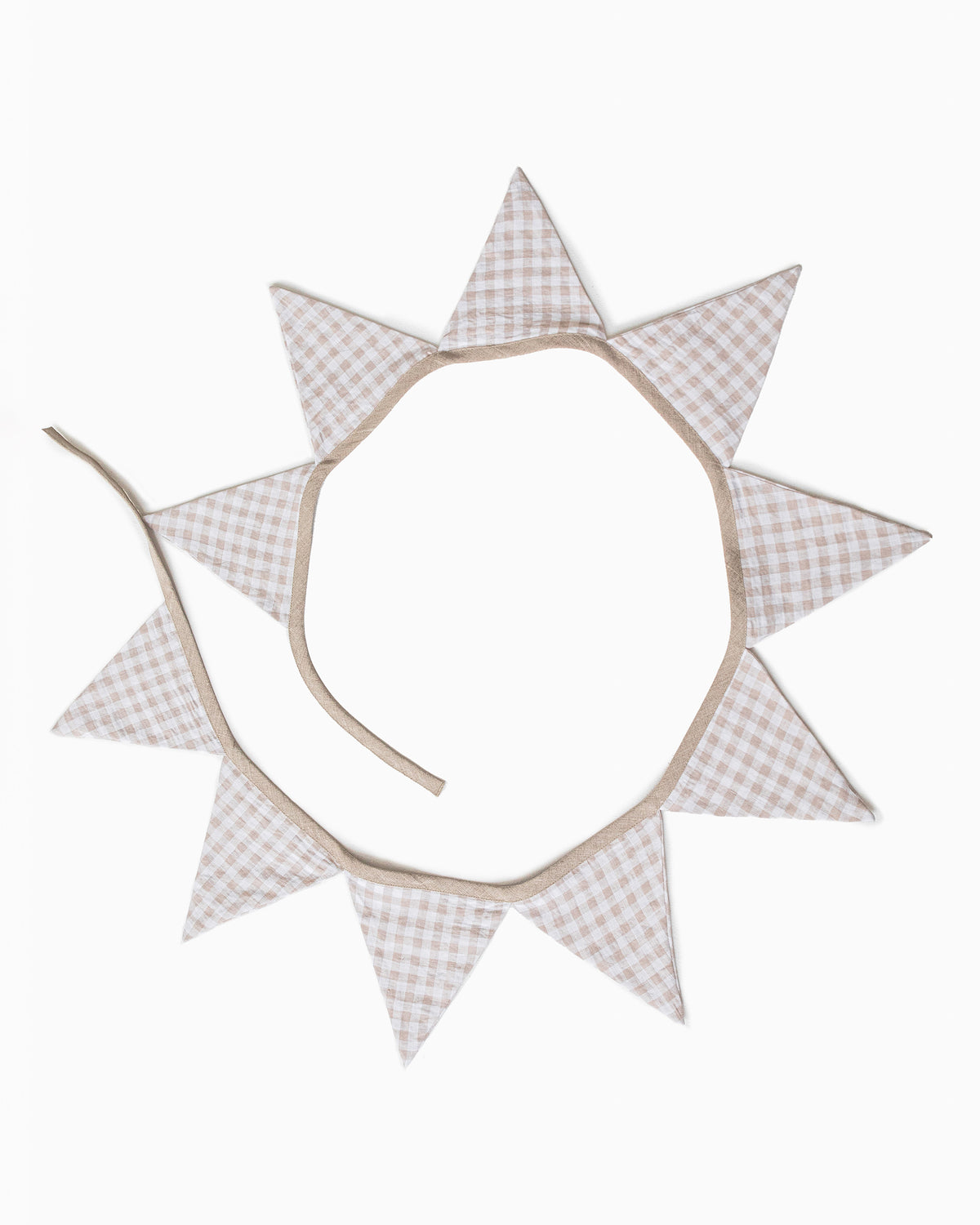 Linen bunting gingham