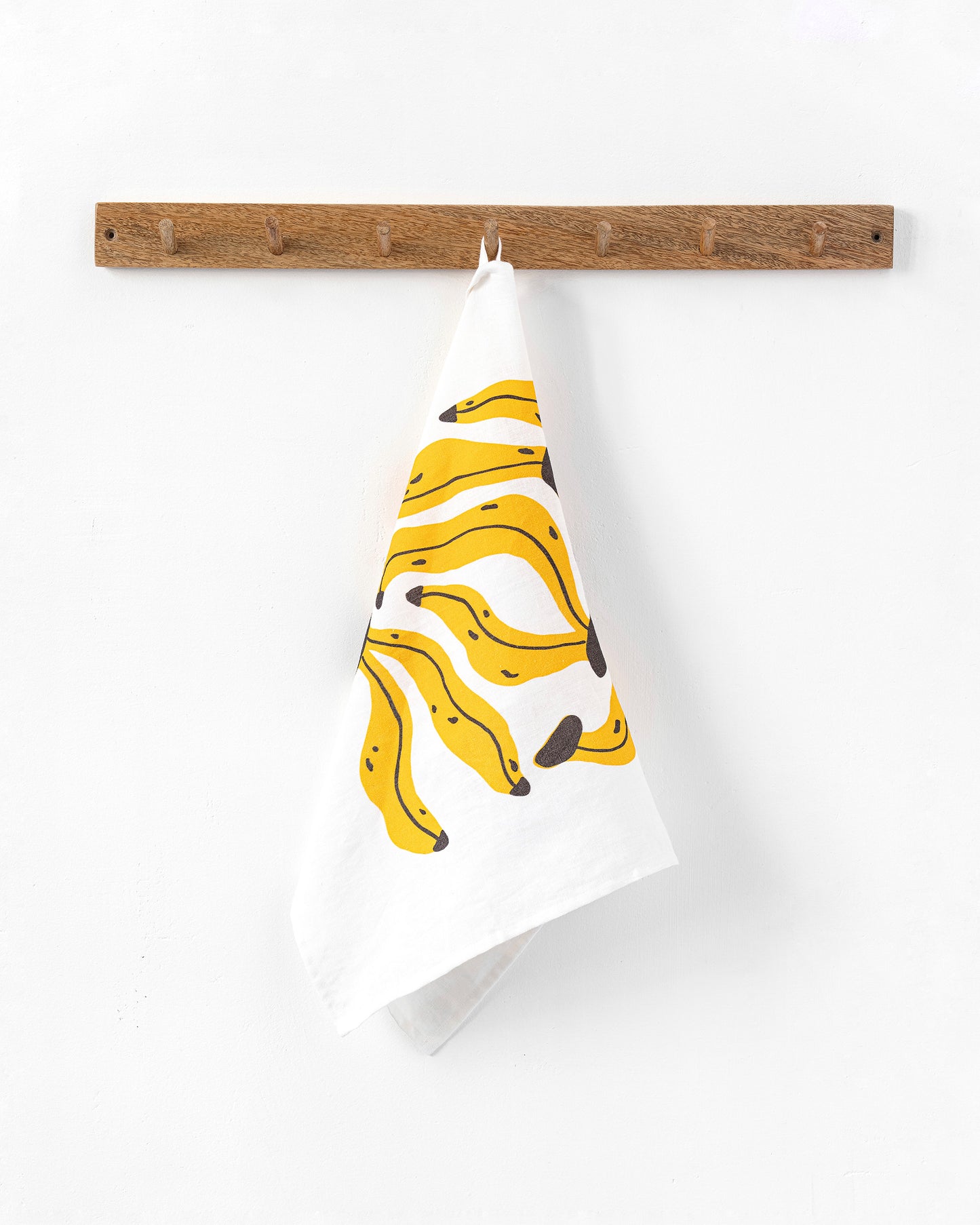 Linen tea towel in Banana print | MagicLinen