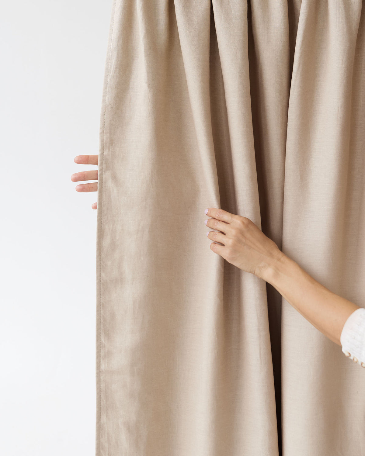 Blackout linen curtain panel (1 pcs) in Natural