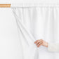 Blackout linen curtain panel (1 pcs) in White - MagicLinen
