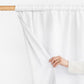 Blackout linen curtain panel (1 pcs) in White - MagicLinen