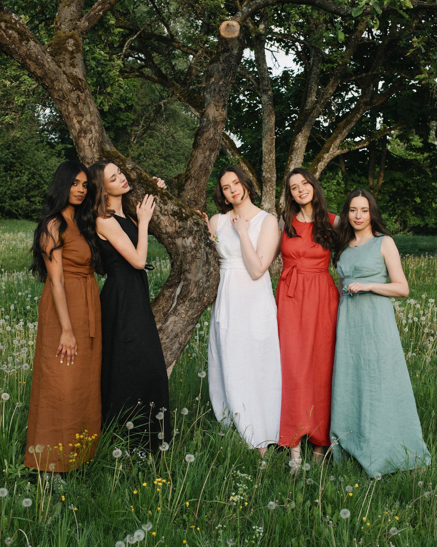 Long linen dress BORACAY in Various colors