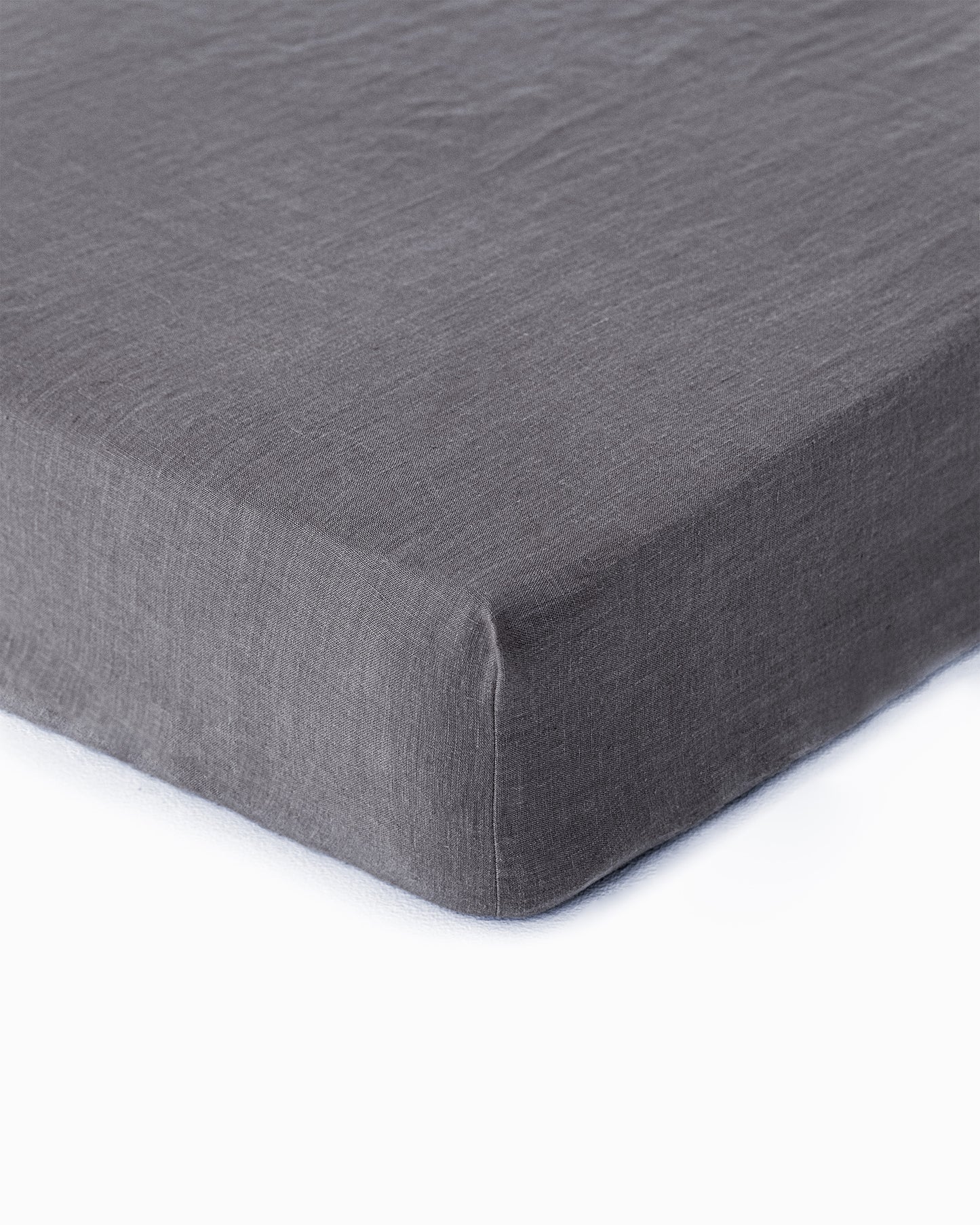 Charcoal gray linen sheet set (4 pcs)