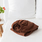 Chocolate brown Linen Fitted Sheet | MagicLinen