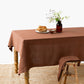 Chocolate brown Linen Tablecloth | MagicLinen