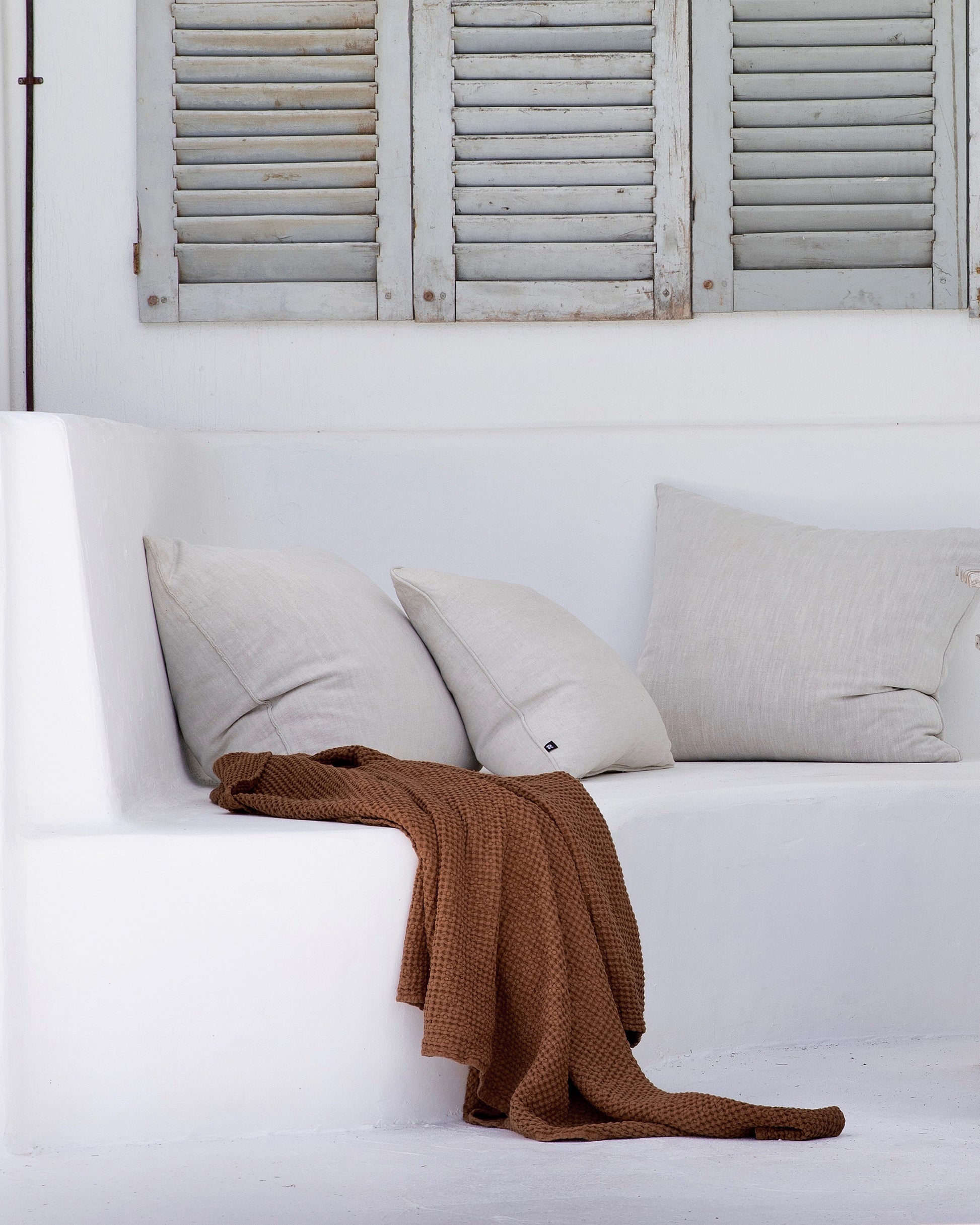 Chocolate brown Linen Towel | MagicLinen