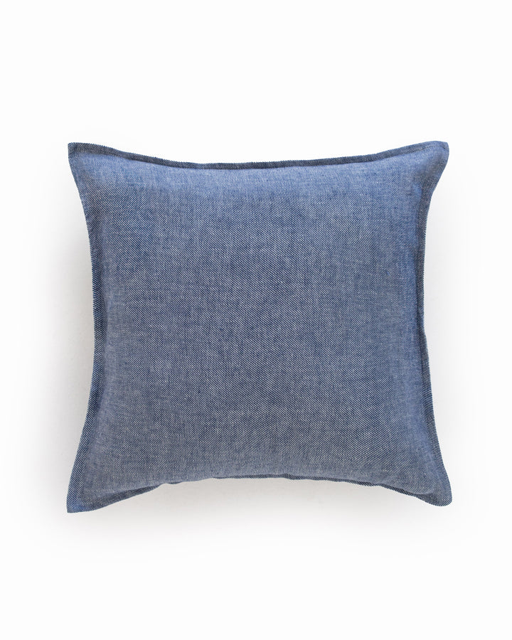 Cushion Cover With Zipper in Denim | MagicLinen