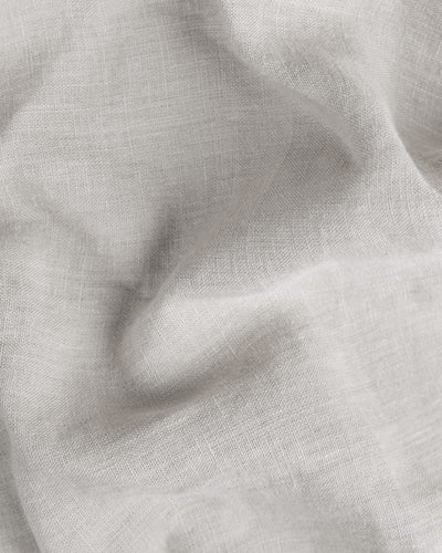 Mermaid ruffle linen pillowcase in Light gray - MagicLinen