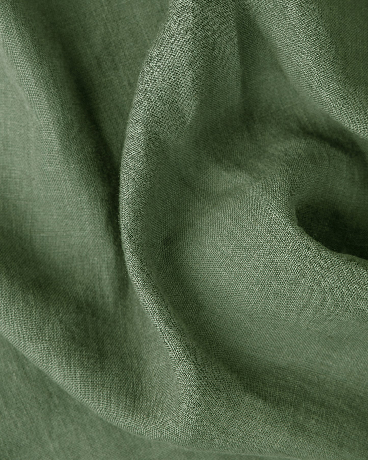 Waldgrünes Leinen-Bettwäscheset (4-teilig)
