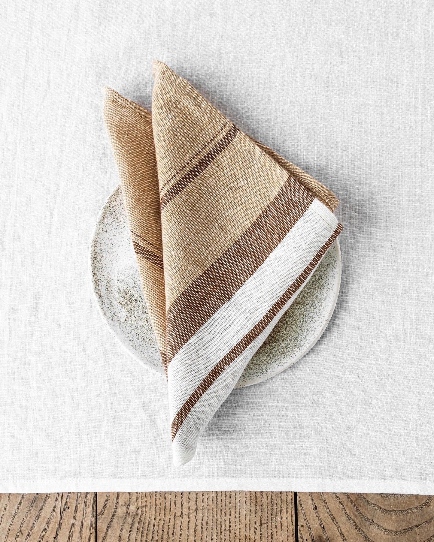 French striped linen napkin set of 2 - MagicLinen