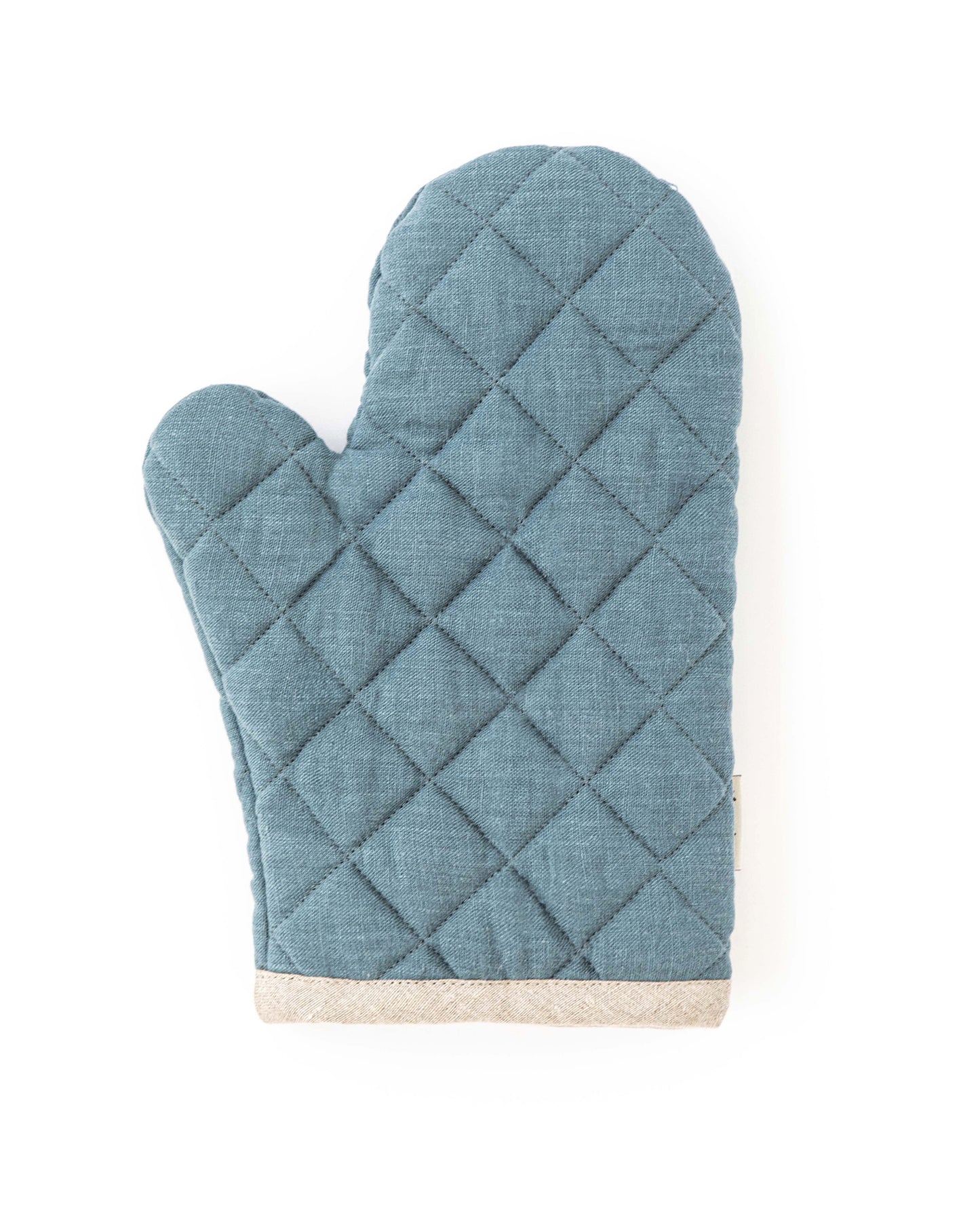 Leinen-Ofenhandschuh (1 Stück) in Graublau