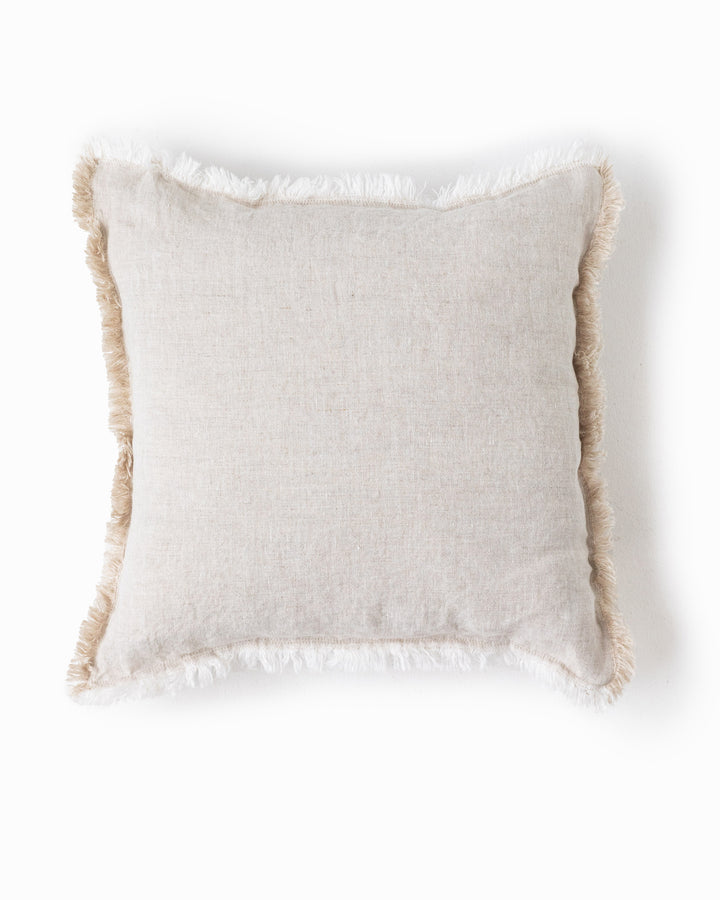 Heavyweight deco pillow cover in Natural melange | MagicLinen