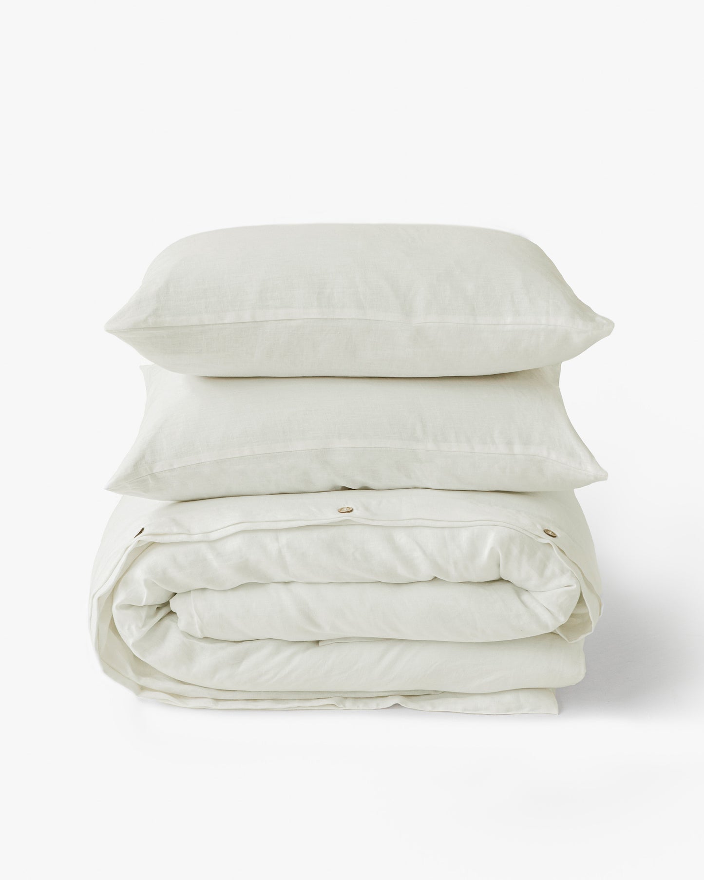 Ivory linen duvet cover set (3 pcs)