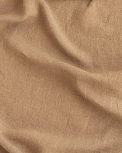 Linen couch cover in Latte - MagicLinen