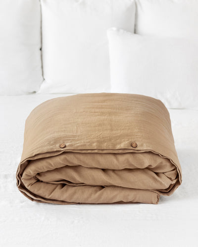 Custom size (eu) linen duvet cover in Latte