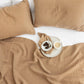 Latte linen flat sheet - MagicLinen