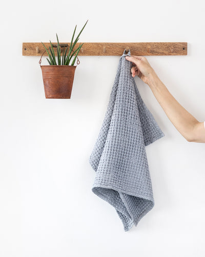 Waffle Kitchen Towel in Light gray
