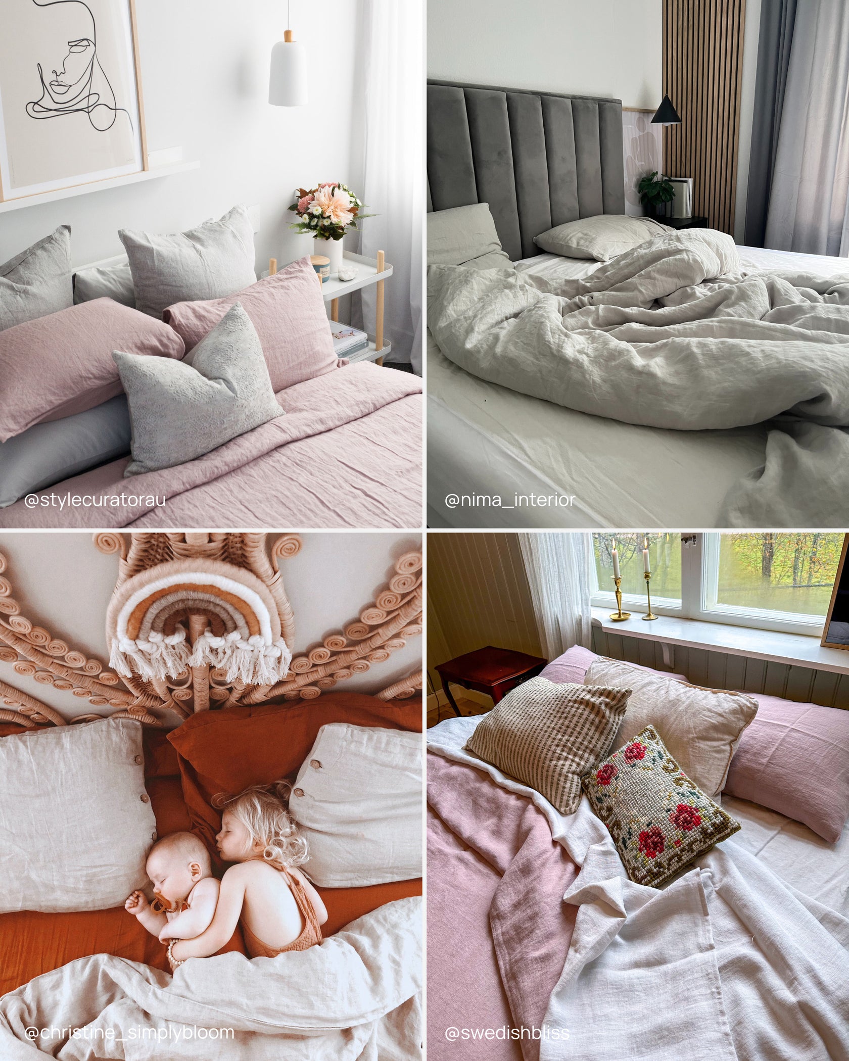 Light Grey Linen Duvet Set | MagicLinen - Gray Linen Bedding